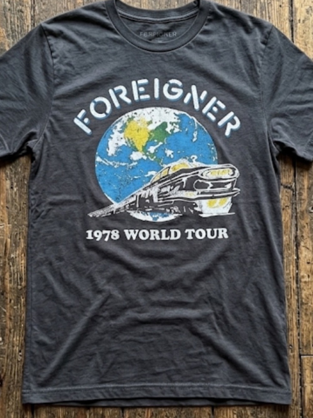 Foreigner 1978 World Tour Gray T-Shirt